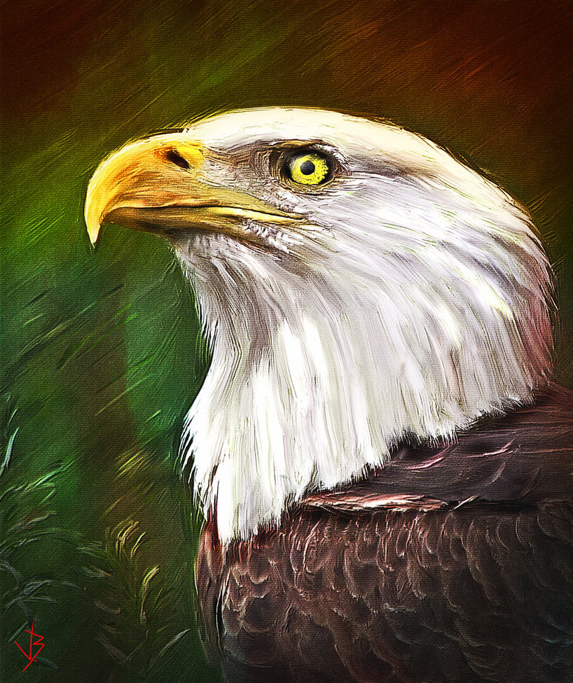 818x976 Eagle Eye Bruderartcore Style By Bruderartcore - Eagle Eye Painting