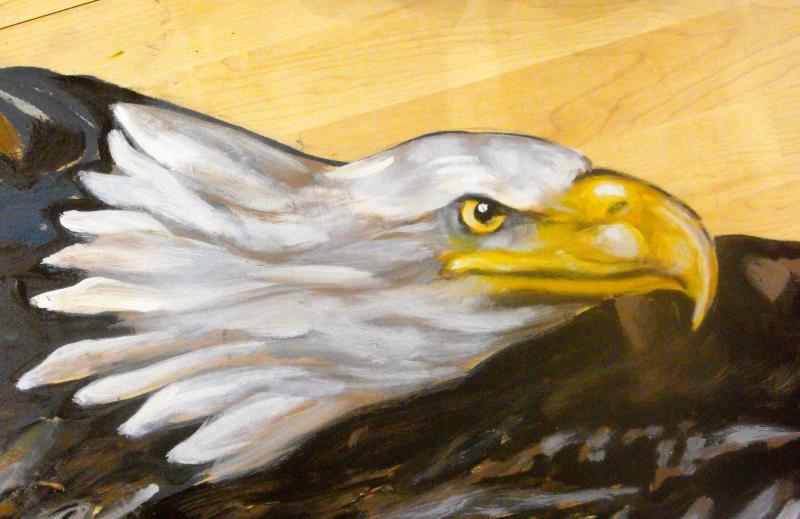 800x519 On Eagle's Wings - Eagle Head Painting