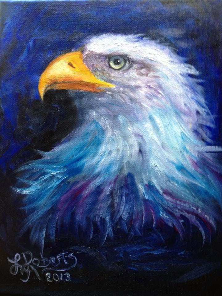 720x960 Speed Painting Eagle Lysa Roberts Art - Eagle Head Painting