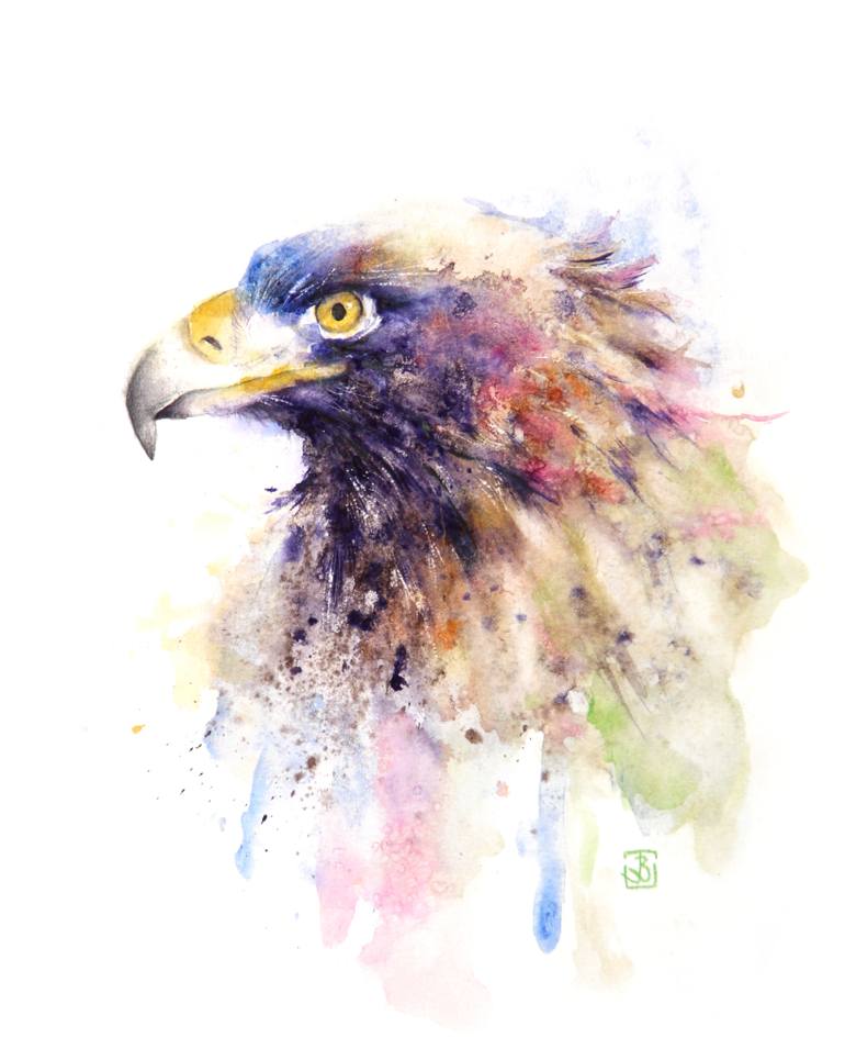 770x965 Saatchi Art Eagle Head Painting By Boba J - Eagle Head Painting