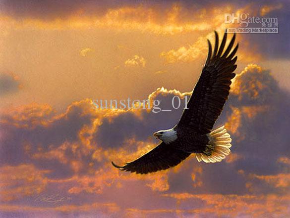 585x441 2018 Soaring Eagle Oil Painting Animal Oil Painting Home - Eagle Oil Painting