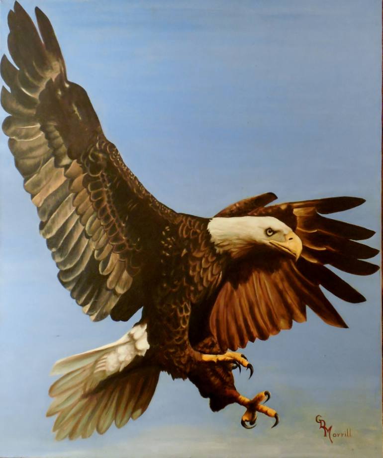 770x920 Saatchi Art Eagle Painting By Gregory Morrill - Eagle Painting