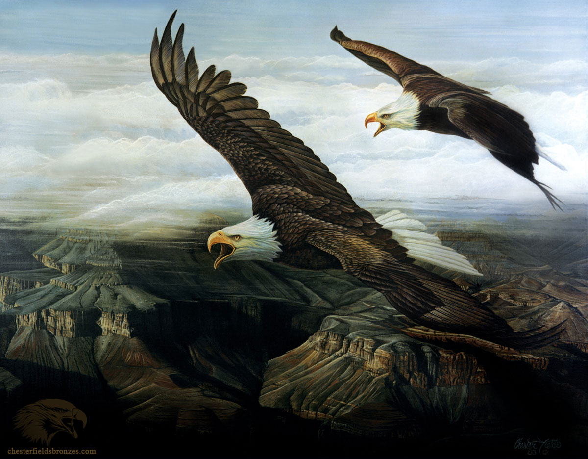 1200x936 Solitary Hunter Leopard Wildlife Art Painting - Eagle Painting