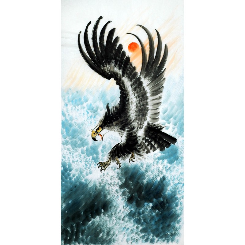 800x800 Chinese Eagle Painting - Eagle Painting