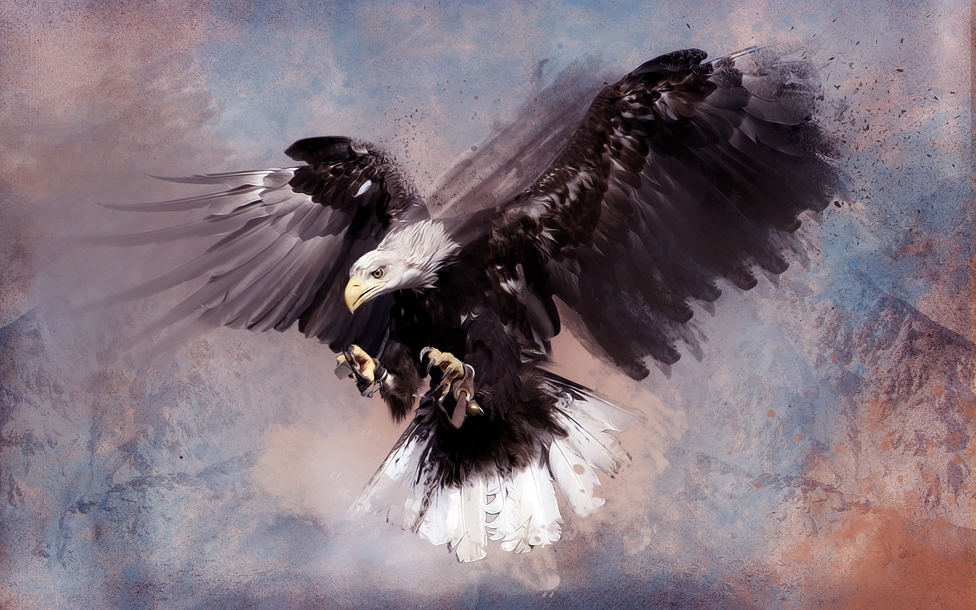1920x1200 Eagle Artwork Painting - Eagle Painting Abstract