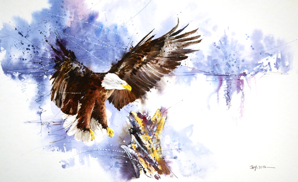 1024x625 Speed Painting - Eagle Painting Abstract