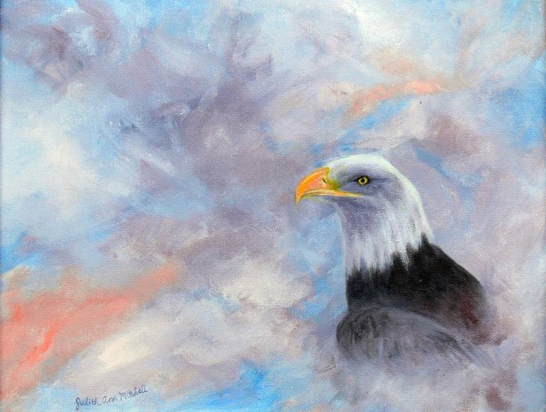 770x581 Saatchi Art Bald Eagle Painting By Judith Ann Mitchell - Eagle Painting Images