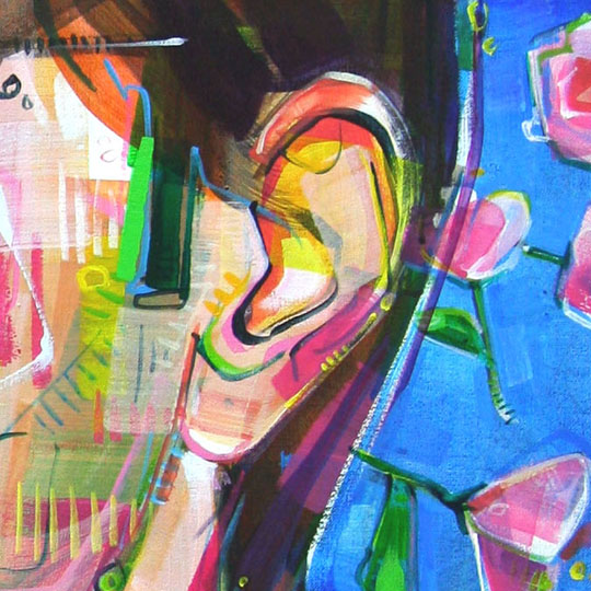 540x540 Gwenn Seemel's Artist Blog Expressive Ears - Ear Painting