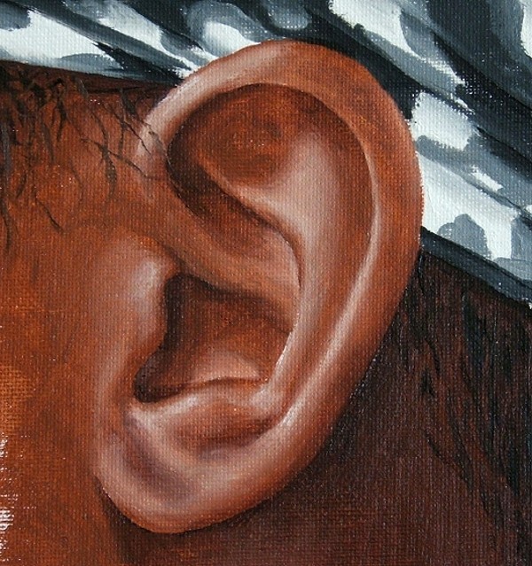 600x639 How To Paint Ears And Hair In Oil Online Art Lessons - Ear Painting