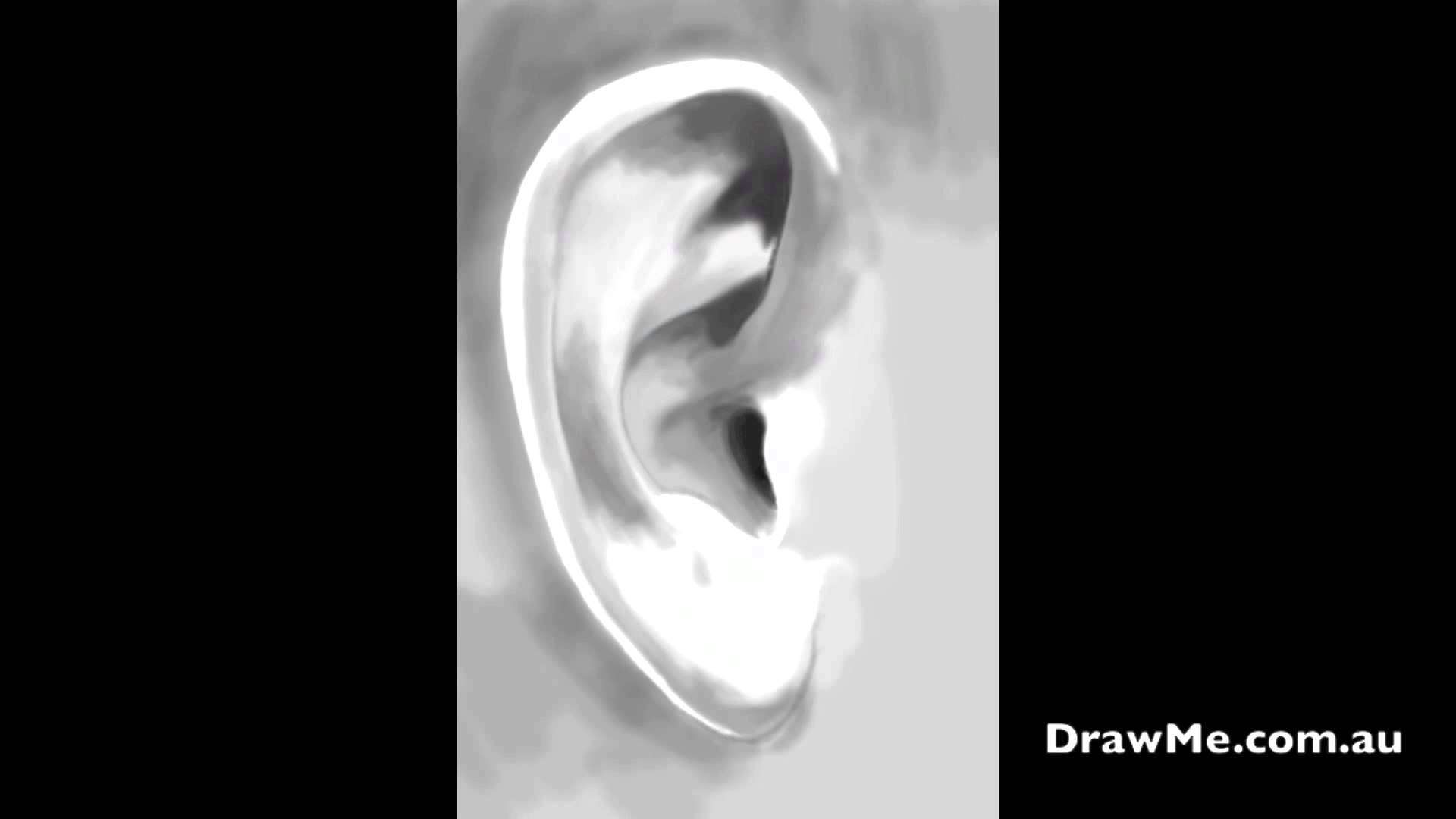 1920x1080 Painting A Realistic Ear - Ear Painting