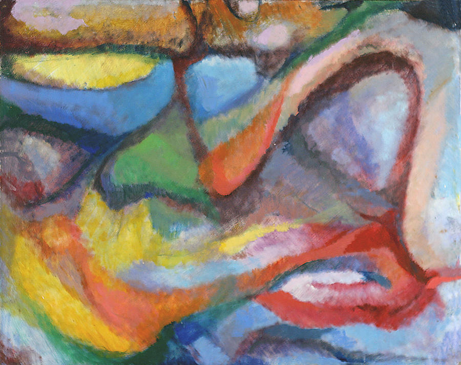 900x713 The Inner Ear Painting By David Zimmerman - Ear Painting