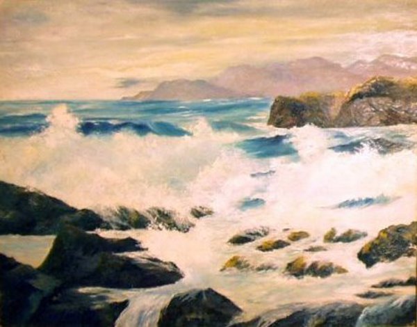 600x470 Bennett Bradbury (1914 1991) American Gallery - Earl Glenn Russell Painting