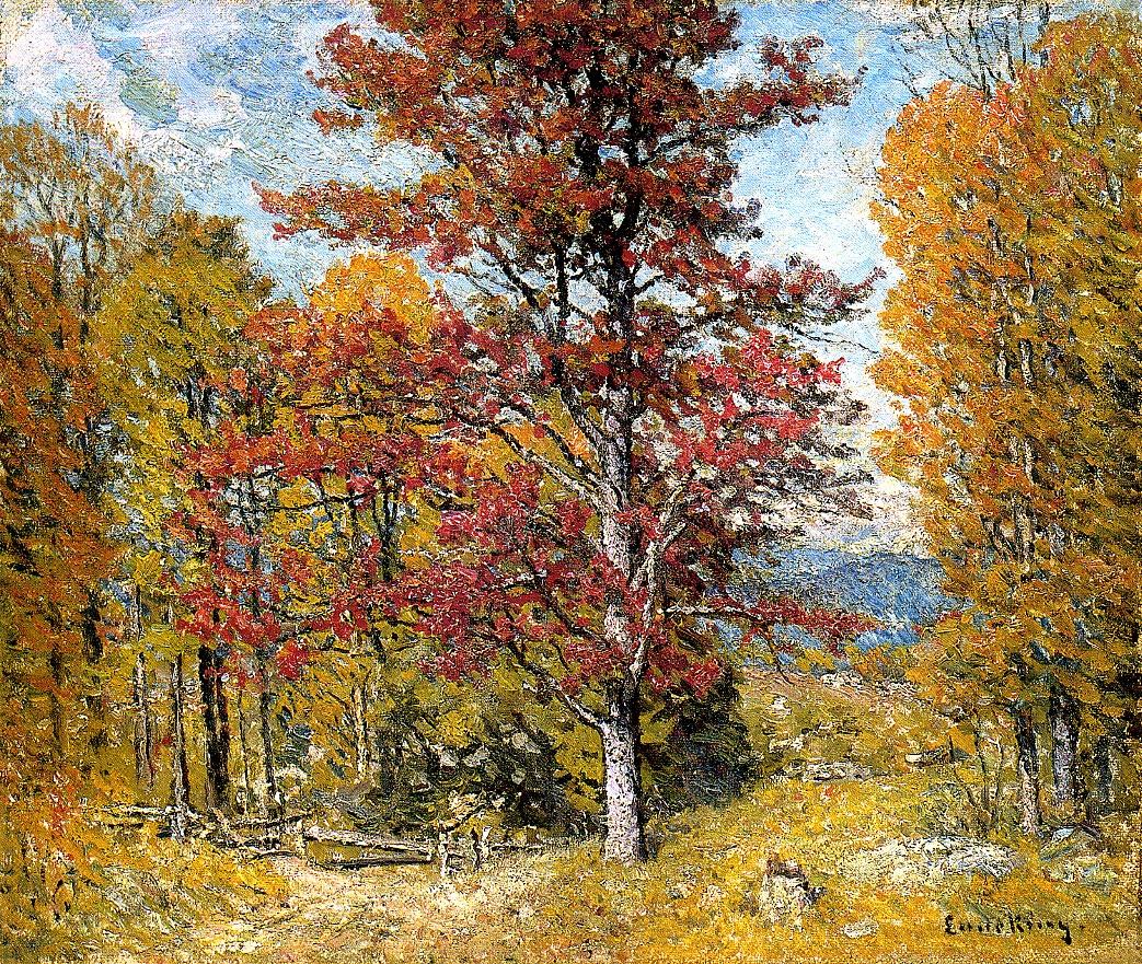 1043x881 Early Autumn Painting John Joseph Enneking Oil Paintings - Early Autumn Painting