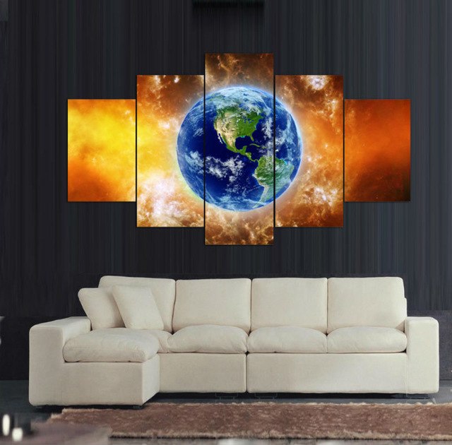 640x630 Abstract Earth Canvas Painting For Home Decoration Art Picture - Earth Canvas Painting