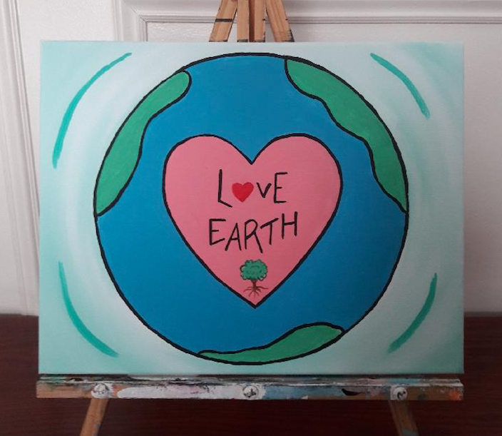 Earth Day Painting at PaintingValley.com | Explore collection of Earth