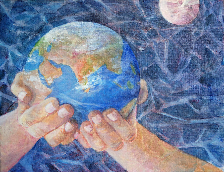900x690 Inherit The Earth Painting By Arlissa Vaughn - Earth Painting