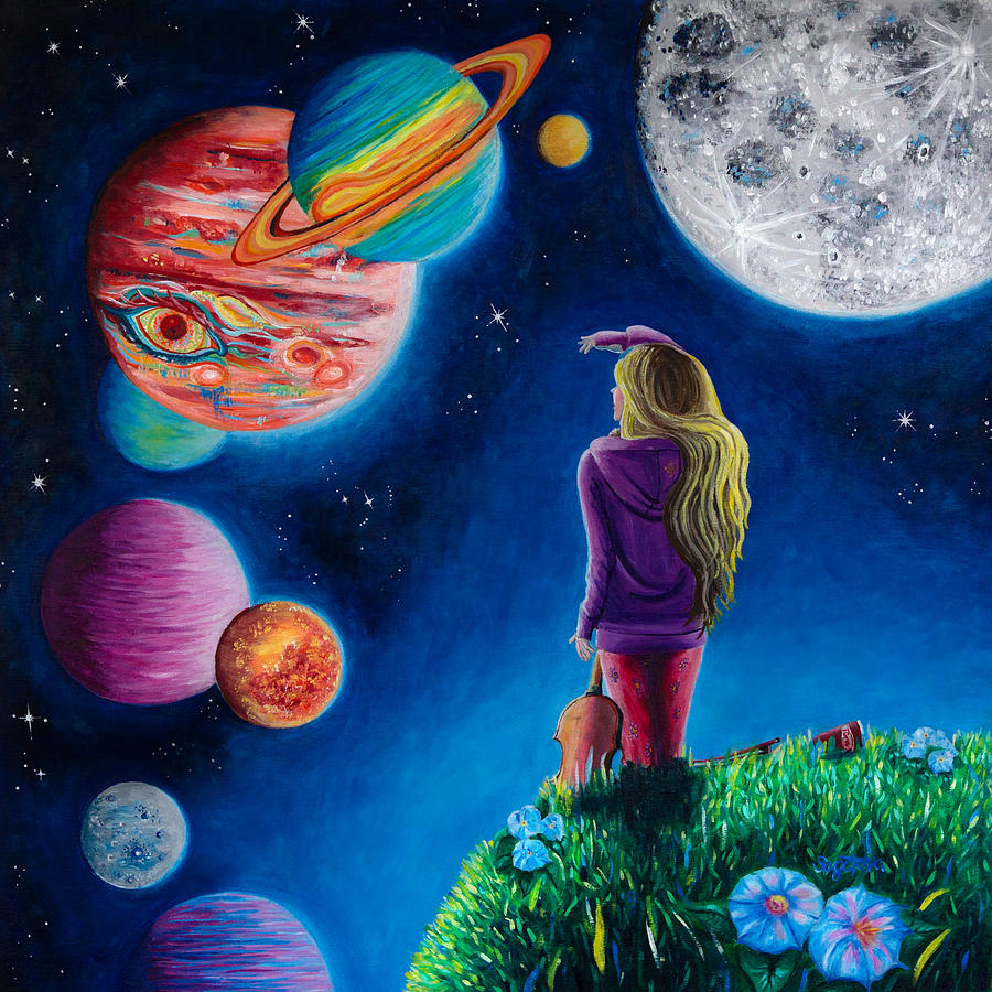 900x900 New Beginning At The Ends Of The Earth Painting By Michaela Sagatova - Earth Painting