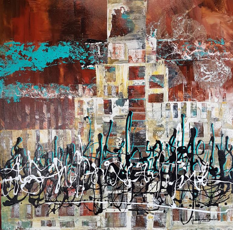 770x760 Saatchi Art Earthquake Painting By Jean Humbert Savoldelli - Earthquake Painting