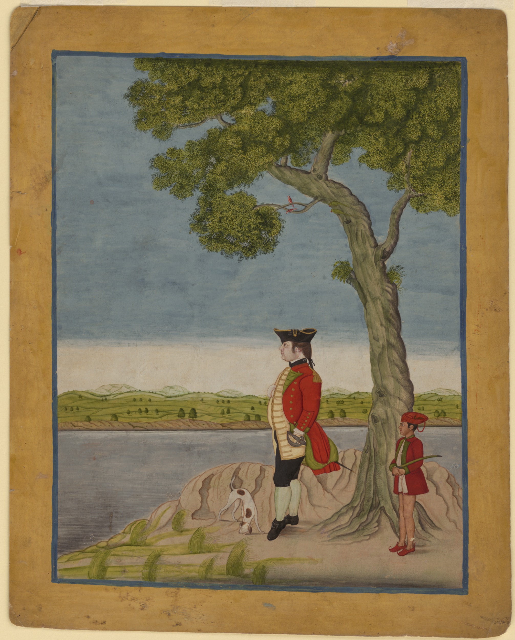 2012x2500 Filea Military Officer Of The East India Company.jpg - East Indian Painting