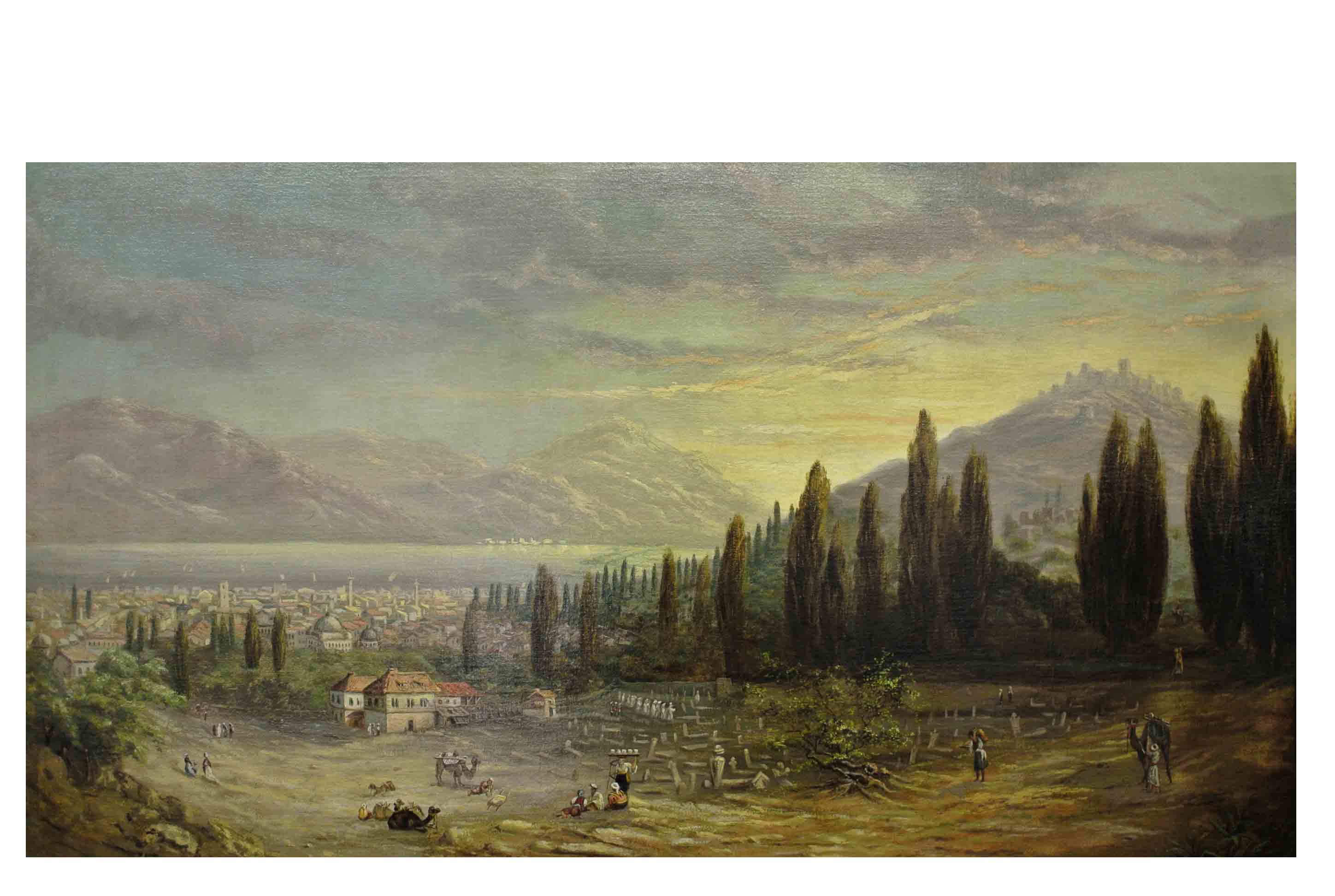 2896x1944 Large Oil Painting Of A Middle Eastern City Antique Shop Vancouver - East Painting