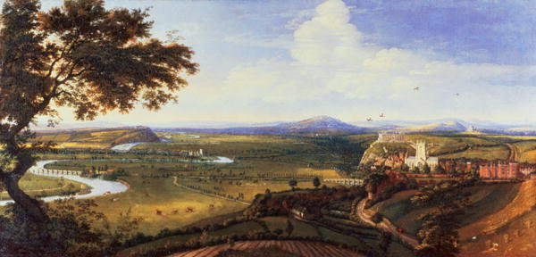 600x288 View Of Nottingham From The East Painting Jan Siberechts Oil - East Painting
