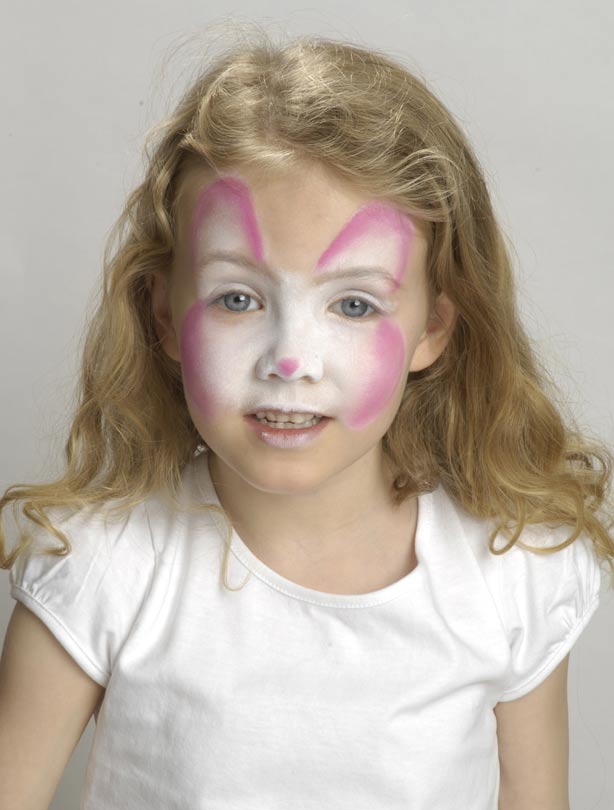 614x810 Easter Bunny Face Paint Goodtoknow - Easter Bunny Face Painting