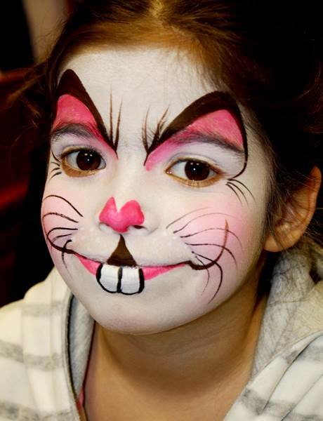 Easter Bunny Face Painting at PaintingValley.com | Explore collection ...