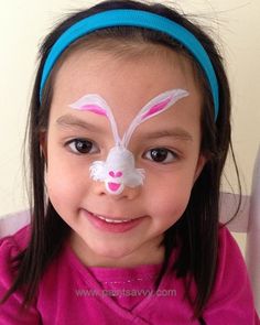 236x295 How To Face Paint A Simple, Fast And Easy Easter Bunny For Boys - Easter Bunny Face Painting