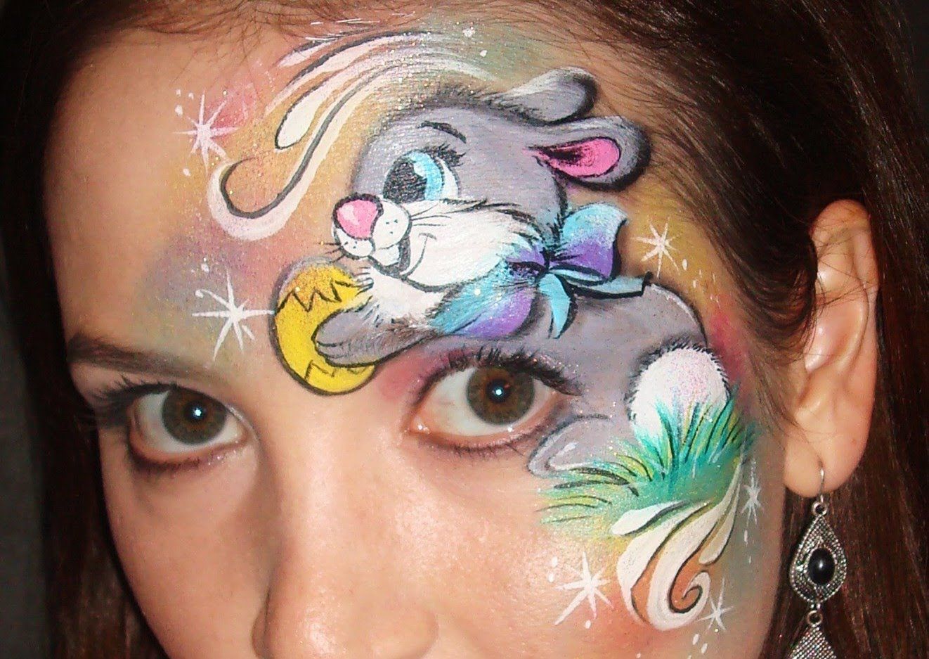 1322x937 Thumper Cute Easter Bunny - Easter Bunny Face Painting
