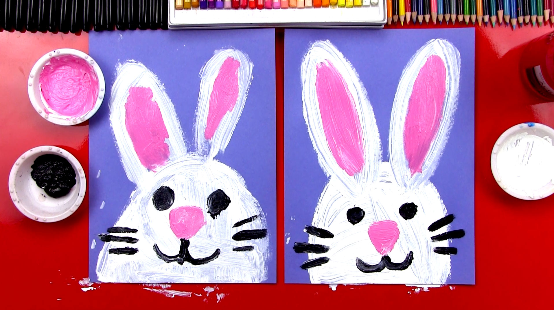 1915x1074 How To Paint An Easter Bunny - Easter Bunny Painting
