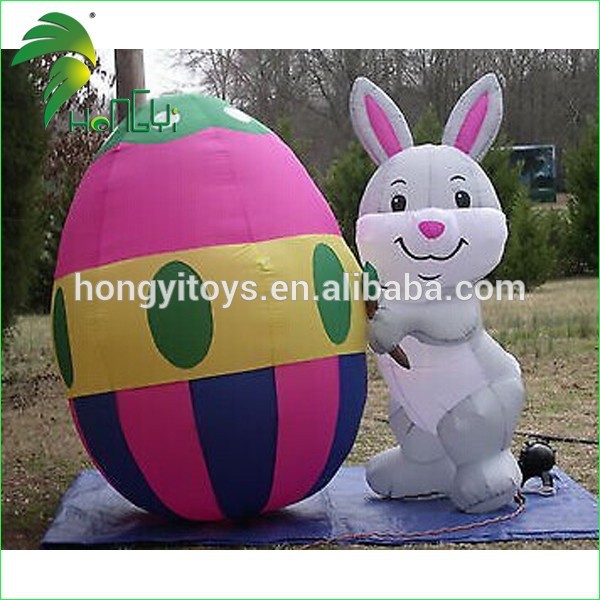 600x600 New Style Giant Inflatable Easter Bunny Rabbit Painting Egg - Easter Bunny Painting