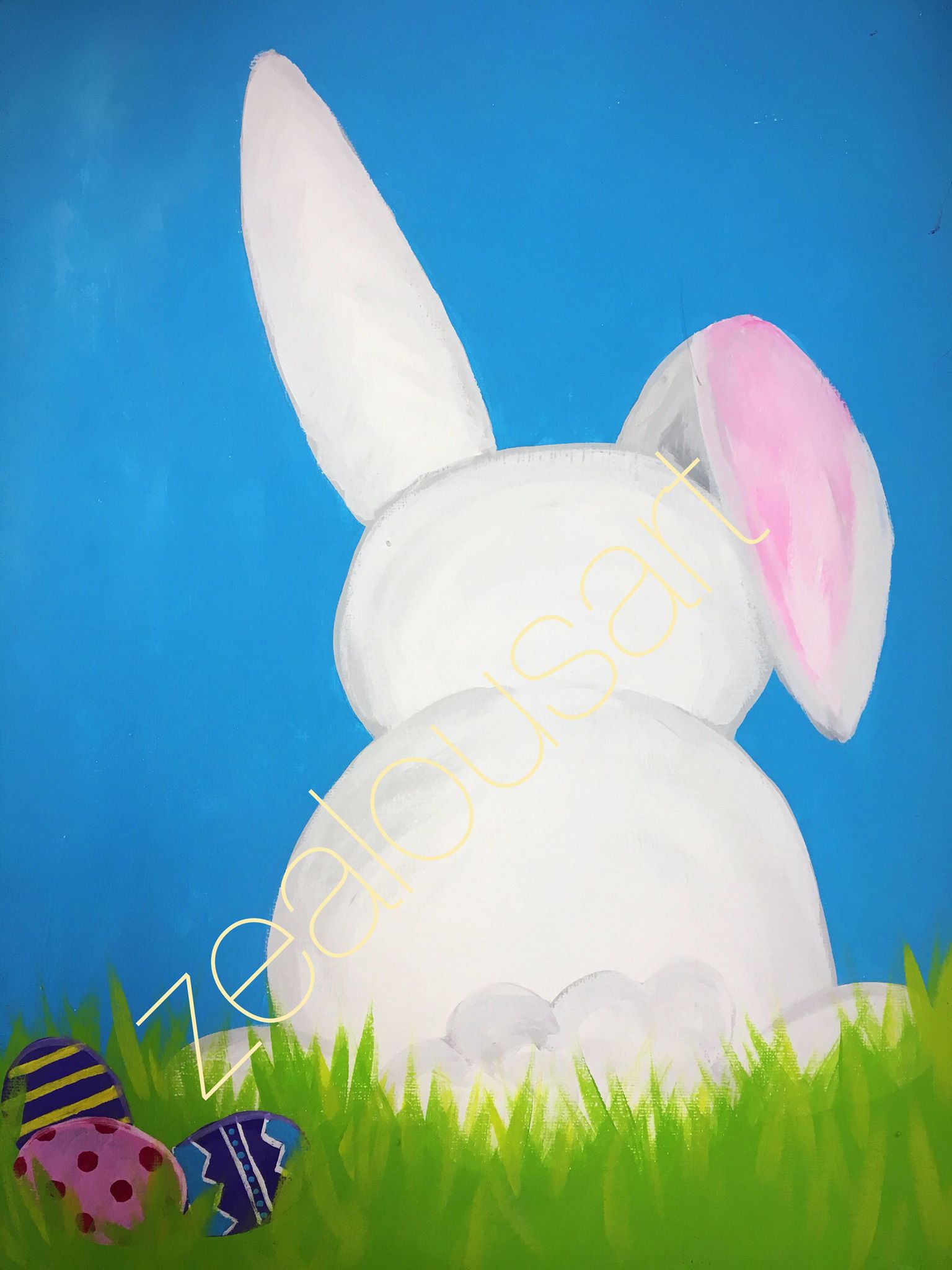 1536x2048 Spring Break Easter Bunny Painting - Easter Bunny Painting