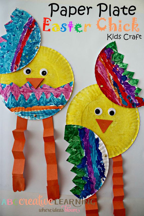 500x750 Simple Easter Crafts For Kids - Easter Chick Painting