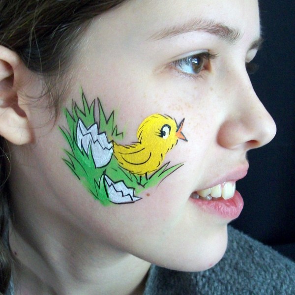 600x600 Sneakadoodle Easter Chick Tutorial - Easter Chick Painting