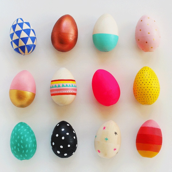 600x600 How To Paint Wooden Easter Eggs My Poppet Makes - Easter Egg Painting