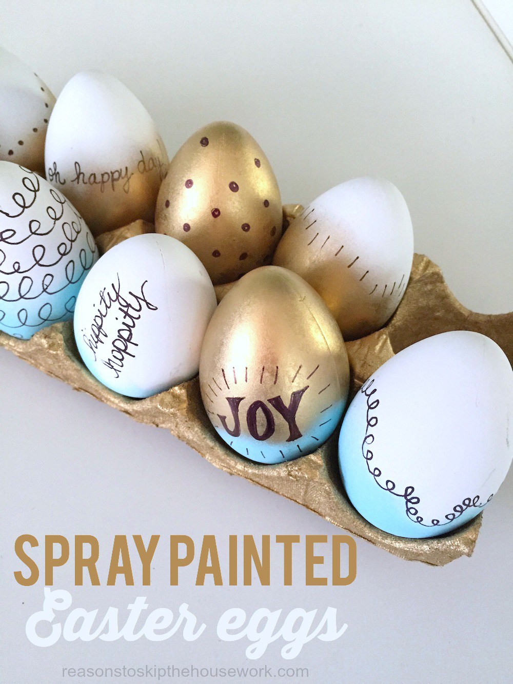 1000x1333 Spray Painted Easter Eggs - Easter Egg Painting