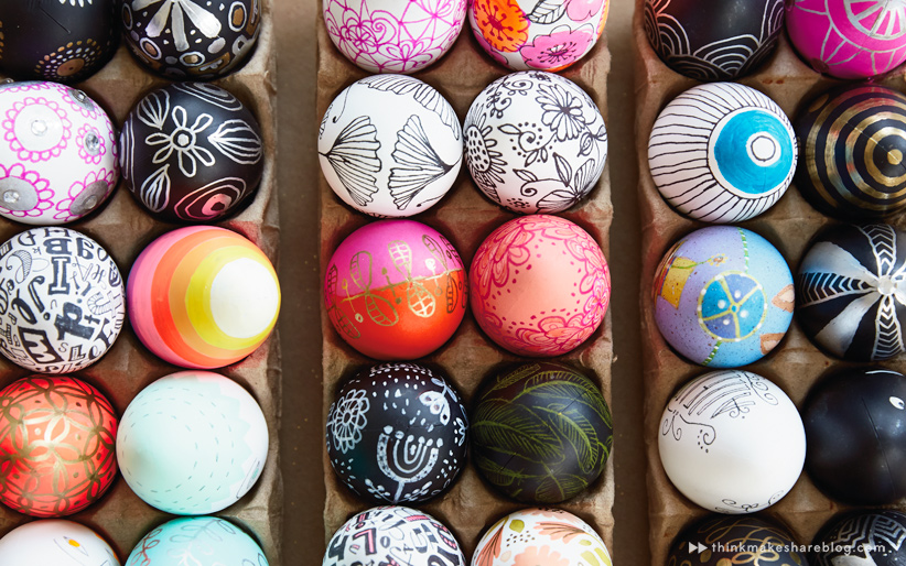 822x514 Diy, Hand Painted Easter Egg Ideas From Hallmark Artists - Easter Egg Painting