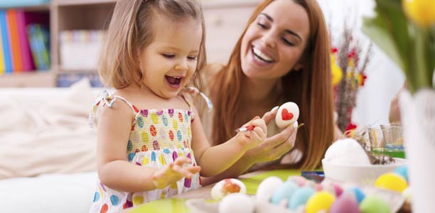 612x300 Love - Easter Egg Painting For Kids