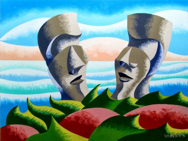 600x450 Mark Webster - Easter Island Painting