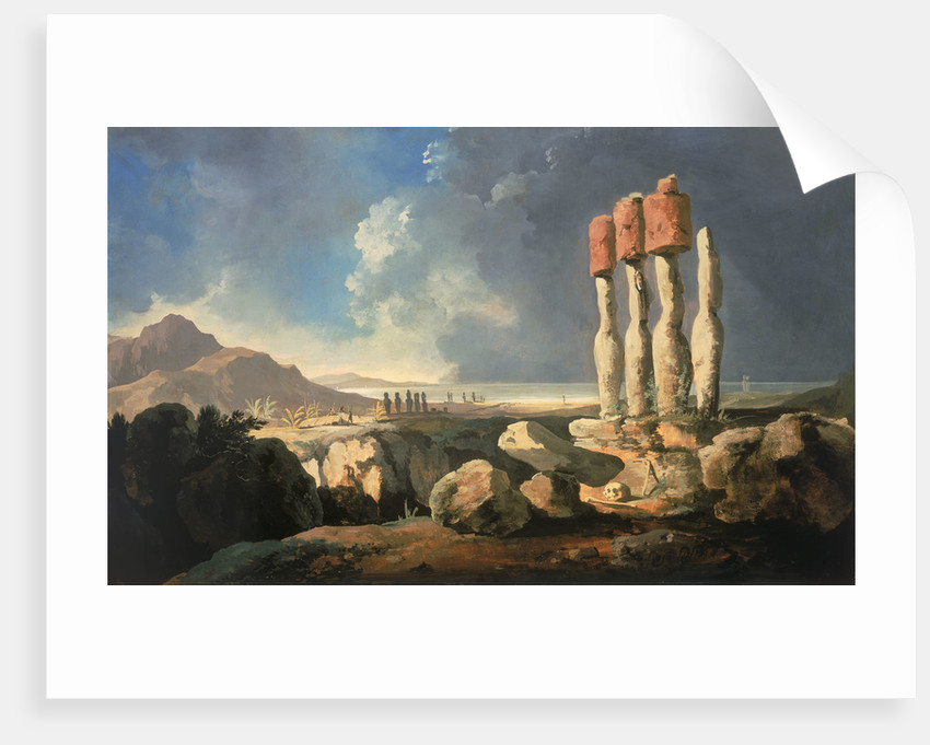 850x681 Monuments On Easter Island Posters Amp Prints By William Hodges - Easter Island Painting
