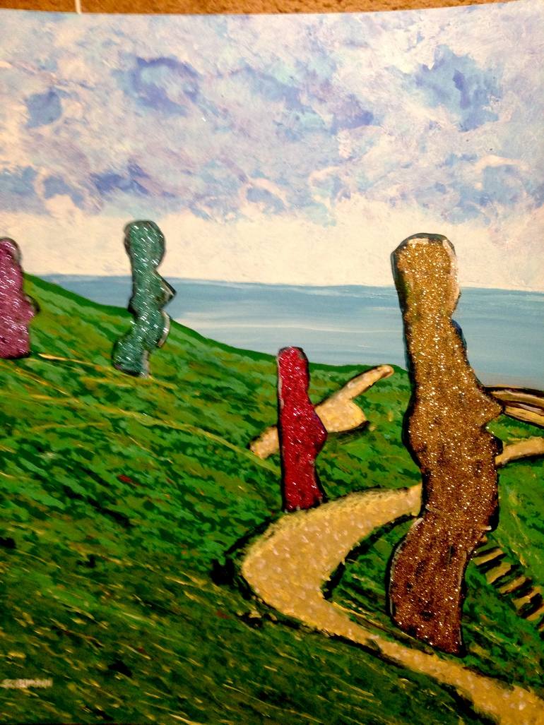 770x1027 Saatchi Art East Of Easter Island Painting By Carl Schumann - Easter Island Painting