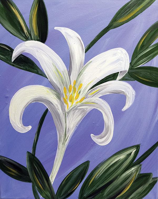 Easter Lily Painting