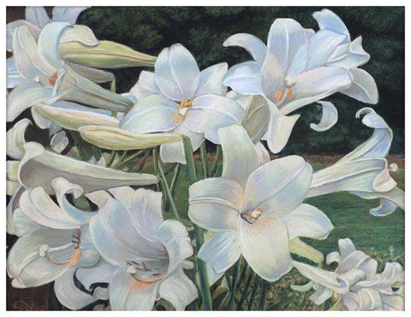 582x450 Eric Soller Fine Art - Easter Lily Painting