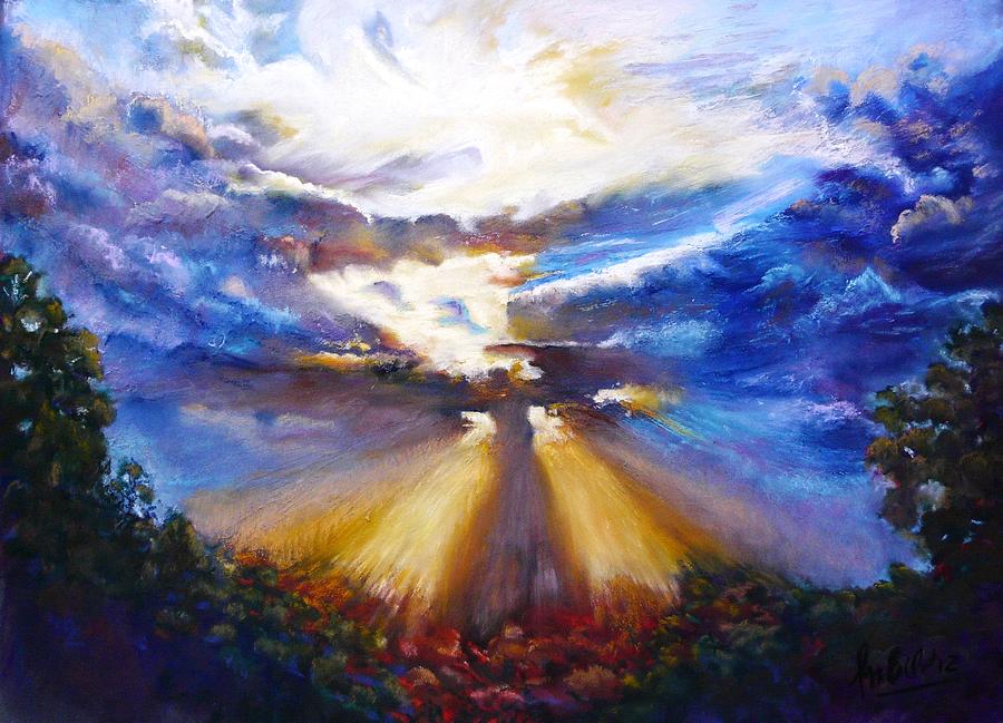 900x649 Easter Sunday. God's Resurrection Painting By Marieve Ortiz - Easter Painting