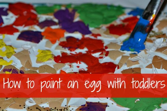 650x432 Easter Craft Egg Shell Painting Fun Littles - Easter Painting For Toddlers