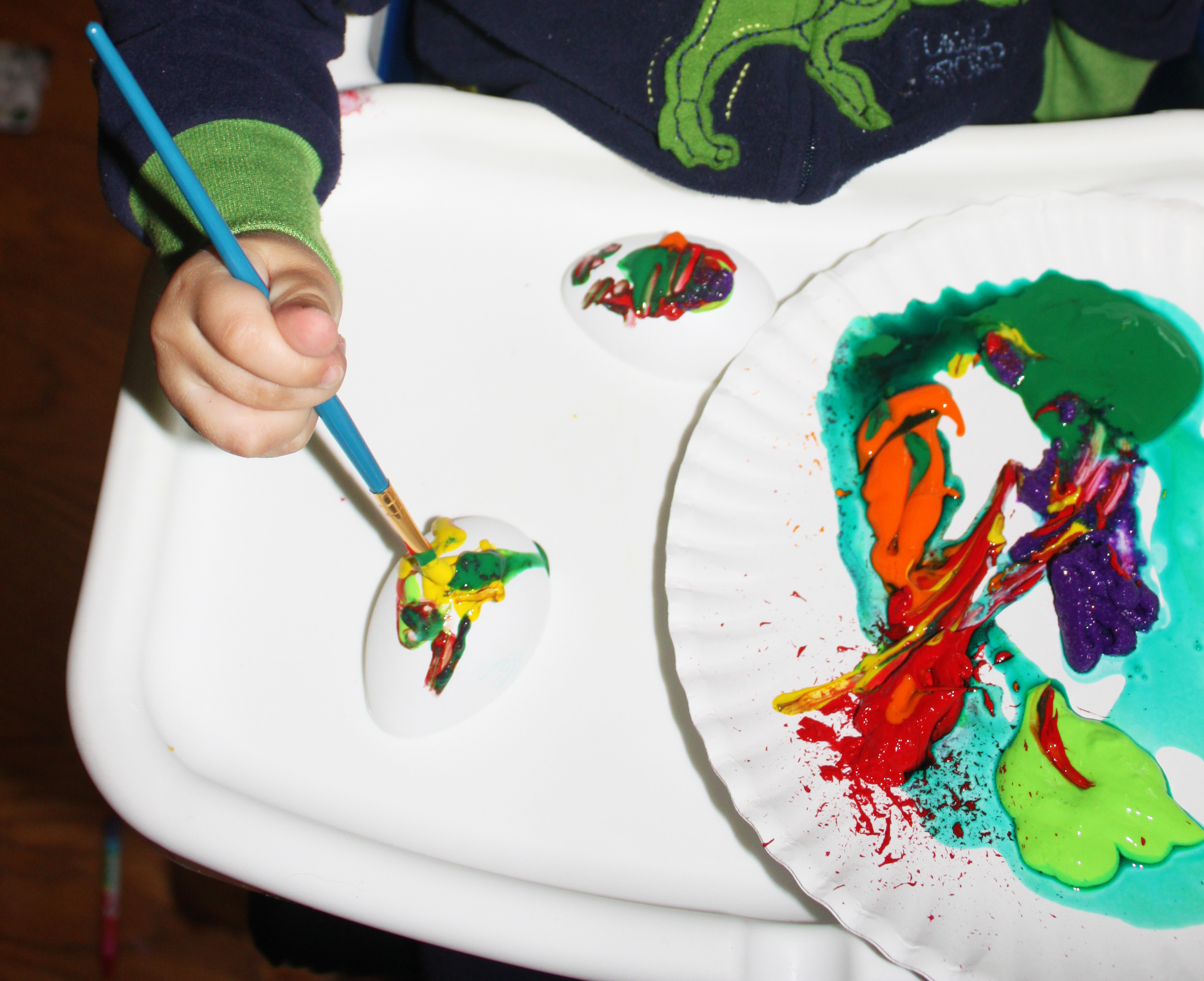 3168x2580 Easter Egg Decorating For Toddlers With Crayons And Washable Paint - Easter Painting For Toddlers