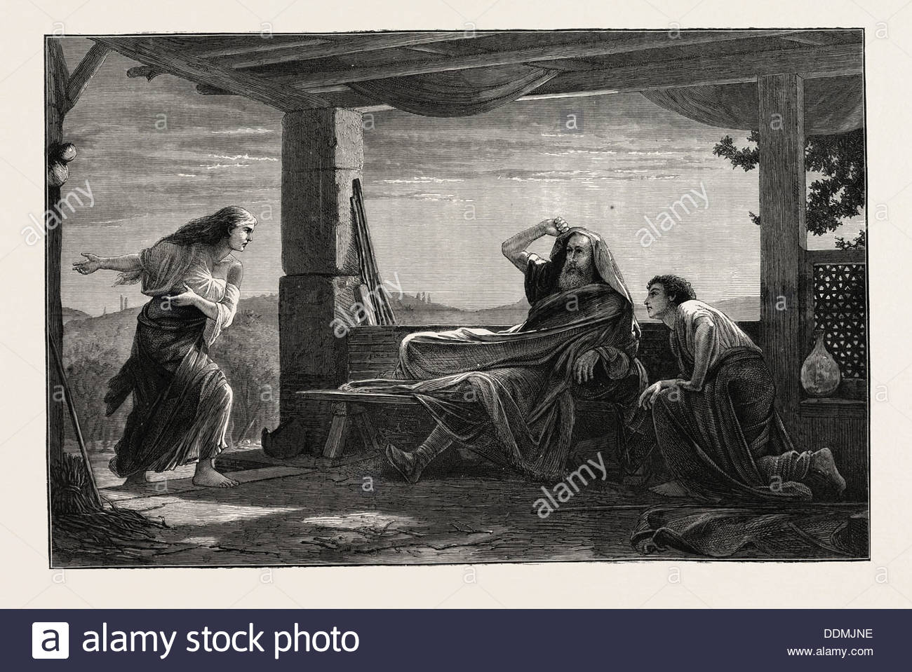 1300x959 The Dawn Of The First Easter Sunday, From The Painting By E Stock - Easter Sunday Painting