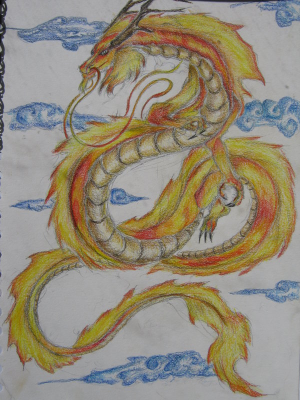 600x800 Eastern Dragon By Tanith Sacristar - Eastern Dragon Painting