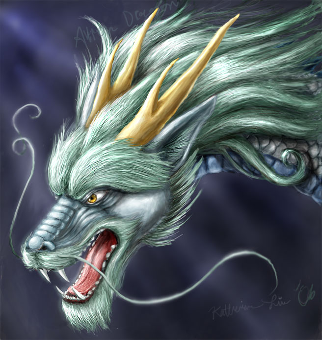 656x693 Grrraw Says The Eastern Dragon By Spacedragon - Eastern Dragon Painting