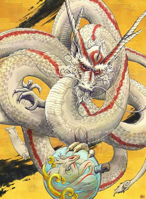 506x688 Okami Dragon By Ryo Httpseiga.nicovideo.jpseigaim4731653 - Eastern Dragon Painting